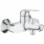 Single-lever bath/shower mixer - GROHE Swift - 24335001 - Chrome - Exposed wall mounting