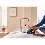 Kitchen filter faucet - Chrome - Water filtration - High U-shaped spout - 150° rotation - GROHE Blue Pure Start - 30595000 - Image 2