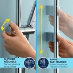 Shower set with thermostatic mixer, 3-jet shower head, 60cm bar and flexible hose - GROHE 34791001 - Water saving - Chrome - Image 6