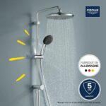 Shower column with manual diverter - Water saving - GROHE Vitalio Start System 250 - Chrome - 26680001 - Image 2