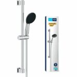 Shower set with 2 jets shower head, 60cm bar and flexible hose - GROHE Vitalio Start 110 26951001 - Water saving - Chrome