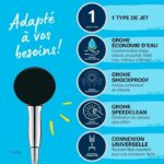 Flexible set and 1 jet shower head (Rain) - GROHE Vitalio Start 110 26720001 - Easy selection - Water saving - Image 4