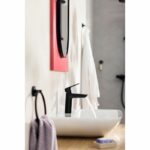 Single lever basin mixer - GROHE Start - 237462432 - Matt black - Size M - Medium spout - Water saving - Image 2