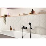 Single lever bath/shower mixer - GROHE Start - 322782432 - Matt black - Exposed wall mounting - Automatic diverter - Image 2