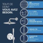 Built-in shower set - All jet types - Thermostatic mixer - GROHE - 34878000 - Grey - Image 3