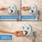 Built-in shower set - All jet types - Thermostatic mixer - GROHE - 34878000 - Grey - Image 6