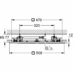 Grohe Ceiling Light Shower Rainshower F -Series 20 27286000 - Tete 1 Jet - Chrome - Image 3