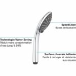 Grohe hand shower vitulio joy 110 duo, shower head 2 jets, anti-burlûre and water saving, chrome, 27317000 - Image 3