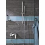Grohe Get stick shower head, 1 jet, shower with anti-burlûre technology and water saving, chrome, 27458000 - Image 3