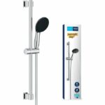 Shower set with 2 jets shower head, 60cm bar and 1.75m flexible hose - GROHE Vitalio Start 110 27948001 - Water saving - Chrome
