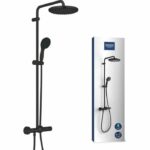 Shower column with thermostatic mixer - Water saving - GROHE Vitalio Start System 250 - Matt black - 266772431