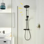 Shower column with thermostatic mixer - Water saving - GROHE Vitalio Start System 250 - Matt black - 266772431 - Image 4