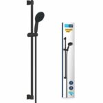 Shower set with 2 jets shower head, 90cm bar and flexible hose - GROHE Vitalio Start 110 269542431 - Water saving - Matt black