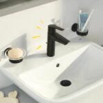 Single-lever basin mixer - GROHE Start - 242092432 - Matt black - Size S - Water saving - Pull rod and waste - Image 2