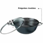 5-piece multi-function wok - GSW - 860956 - Cast steel - 32 cm - Suitable for all hobs including induction - Image 4