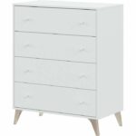 Chest of drawers - Sweet - 4 drawers - White - 95 x 77.5 x 40 cm