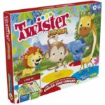 Twister Junior - Reversible carpet 2 -On -1 evolutionary - Junior board game - Hasbro Gaming