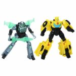 Cyber-Combiner Bumblebee and Mo Malto Action Figures, Interactive Toys for Girls and Boys, Transformers EarthSpark, Ages 6