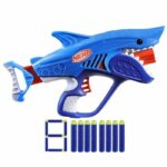 Nerf Junior Wild Blaster Sharkfire, Easy to Use, 8 Nerf Elite Darts, Ages 6 and Up