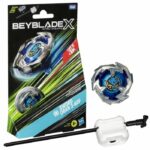 Beyblade X, Starter Pack Sword Dran 3-60F with attack type right-spin competition top and launcher, for ages 8 and up