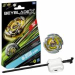 Beyblade X, Starter Pack Arrow Wizard 4-80B with right-spin endurance-type competition top and launcher, ages 8 and up