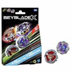 Beyblade X Dual Pack Beat Tyranno 4-70Q and Knife Shinobi 4-80HN, 2 Authentic Takara Tomy Right-Spin Competition Top
