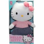 Plush toy - GPTOYS - HELLO KITTY - HKT131 - Denim dress model - 30 cm - Ages 3 and up – Bild 2