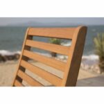 Set of 2 folding garden chairs in FSC eucalyptus - 57 x 46.5 x 90 cm – Bild 5