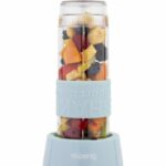 Mini blender - SMOO16 - 300 W - 570 mL - Pastel blue - 2 flasks included - Image 4