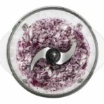 Mini electric chopper - H.Koenig - LEO8 - 320 W - 1 L glass bowl - Stainless steel blades - Matt black and chrome - Image 6