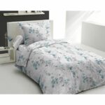 Duvet cover set - HOME LINGE PASSION - POMPADOUR - 100% Cotton - 140x200 cm - White/Flower
