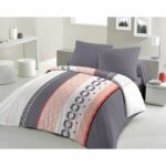 HOME PASSION BLING microfiber duvet set - 1 duvet cover 220 x 240 cm + 2 pillowcases 63 x 63 cm - Blue - Image 2