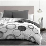 Audace microfiber duvet set - 1 duvet cover 240x260 cm + 2 pillowcases 63x63 cm - Light gray - Home Linen Passion - Image 3