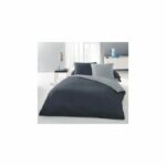 Duvet cover set for 2 people - 220x240 cm - 100% Cotton - Two-tone light and dark gray – Bild 2