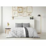 ETHNO Microfiber Duvet Cover Set - 1 Duvet Cover 240 x 260 cm + 2 Pillowcases 63 x 63 cm - Grey - Image 4