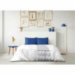 AMBROISIE Microfiber Duvet Cover Set - 1 Duvet Cover 240 x 260 cm + 2 Pillowcases 63 x 63 cm - Blue - Image 4