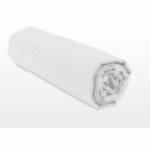 Fitted sheet - HOME LINGE PASSION - HP71764 - 140 x 190 cm + 30 cm bonnet - Microfiber - 82 g - White - Image 4