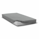 Fitted sheet - HOME LINGE PASSION - HP71765 - 140 x 190 cm + 30 cm bonnet - Microfiber - 82 g - Light gray