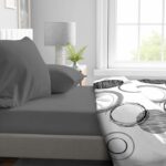 Fitted sheet - HOME LINGE PASSION - HP71770 - 160 x 200 cm + 30 cm bonnet - Microfiber - 82 g - Anthracite gray - Image 2