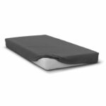 Fitted sheet - HOME LINGE PASSION - HP71770 - 160 x 200 cm + 30 cm bonnet - Microfiber - 82 g - Anthracite gray