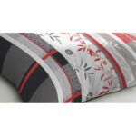 Microfiber bedding set - HOME LINGE PASSION - SHIZUOKA - Cover 140 x 200 cm + 1 pillowcase 63 x 63 cm - Blue - Image 2
