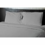 Flat sheet - HOME LINGE PASSION - 240 x 300 cm - Light grey - Image 2