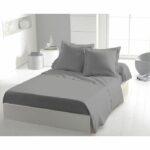 Flat sheet - HOME LINGE PASSION - 240 x 300 cm - Light grey
