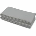 Flat sheet - HOME LINGE PASSION - 240 x 300 cm - Light grey - Image 4
