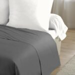 Flat sheet - HOME LINGE PASSION - 240 x 300 cm - Anthracite - Image 3