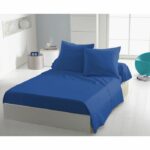 Flat sheet - HOME LINGE PASSION - 240 x 300 cm - Blue