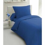2-piece duvet set - HOME LINGE PASSION - HP72074 - 82 g Microfiber - 140 x 200 cm - Blue
