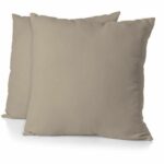 Set of 2 pillowcases - HOME LINGE PASSION - HP72092 - 82 g Microfiber - 63 x 63 cm - Beige