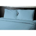 Flat sheet - HOME LINGE PASSION - HP72102 - 82 g Microfiber - 180 x 290 cm - Sky blue – Bild 2