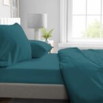 Fitted sheet - HOME LINGE PASSION - HP72120 - 82 g Microfiber - 90 x 190 cm - 30 cm pocket - Duck blue – Bild 2